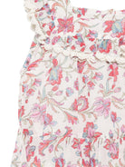 Top per neonata Louise Misha bianco con stampa a fiori all - over - Rubino Kids