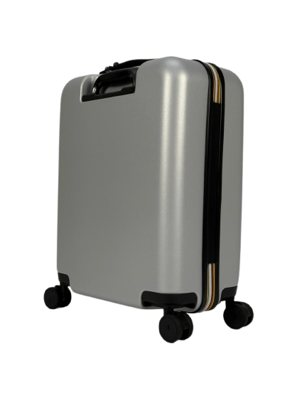 Trolley Eudoxie Logo per bambini K - Way Kids grigio con ruote girevoli - Rubino Kids