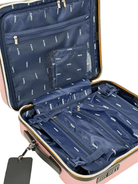 Trolley Eudoxie Logo per bambini K - Way Kids rosa con logo stampato all - over - Rubino Kids