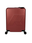 Trolley Eudoxie Logo per bambini K - Way Kids rosso con logo stampato all - over - Rubino Kids