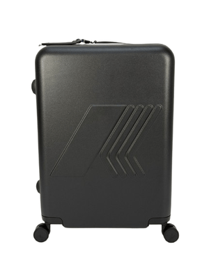 Eudoxieur trolley for children K-Way Kids black with tone-on-tone embossed K-Way monogram