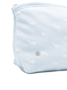 Trousse per neonati Petit Bateau azzurra con stampa grafica balene all - over - Rubino Kids