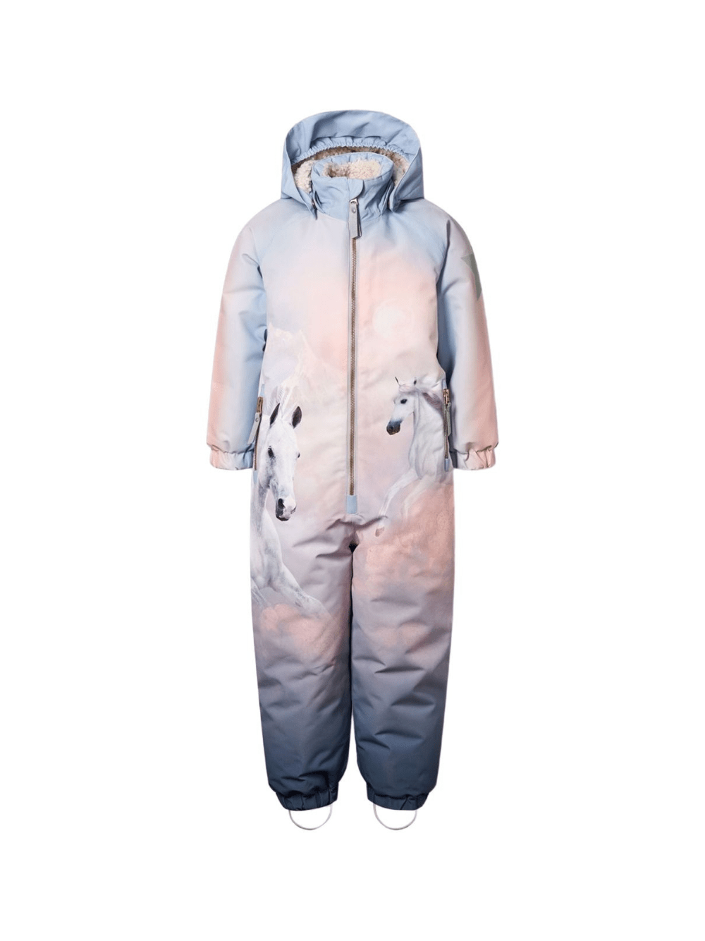 Tuta da neve Polar per bambina Molo multicolore con stampa unicorno - Rubino Kids