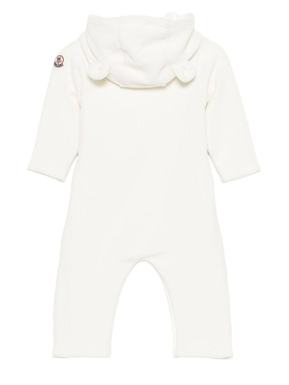 Tuta intera per neonati Moncler Enfant bianco con orecchie da animale - Rubino Kids
