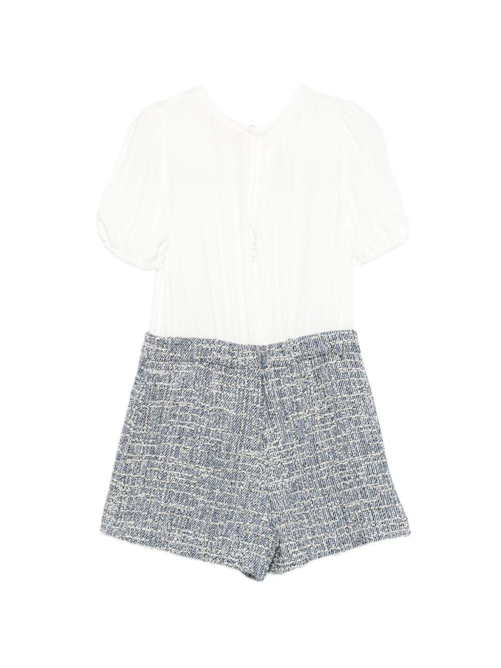 Tuta per bambina Elisabetta Franchi La Mia Bambina multicolore con motivo intreccciato - Rubino Kids