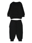 Tuta per neonati John Richmond Junior nero con logo sul davanti - Rubino Kids