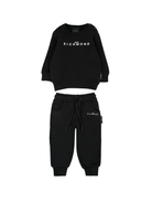 Tuta per neonati John Richmond Junior nero con logo sul davanti - Rubino Kids