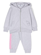 Tuta sportiva grigia per neonata con stampa MSGM Kids - Rubino Kids