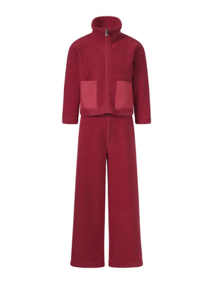 Tuta sportiva per bambina Il Gufo rosso in pile