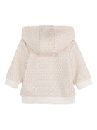 Tuta sportiva per neonata Michael Kors Kids bianco con stampa logo all - over - Rubino Kids