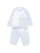 Tuta sportiva per neonato BOSS Kids azzurro con inserti - Rubino Kids
