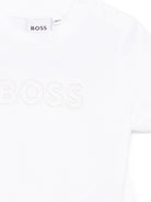 Tuta sportiva per neonato BOSS Kids beige con inserti - Rubino Kids