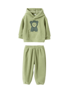 Tuta sportiva per neonato Il Gufo verde con cappuccio - Rubino Kids