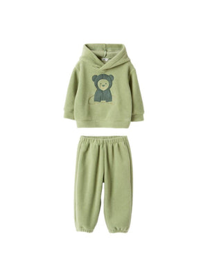 The Green Owl Baby Tracksuit with Hood
