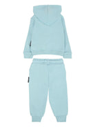 Tuta sportiva per neonato John Richmond Junior azzurro con logo - Rubino Kids