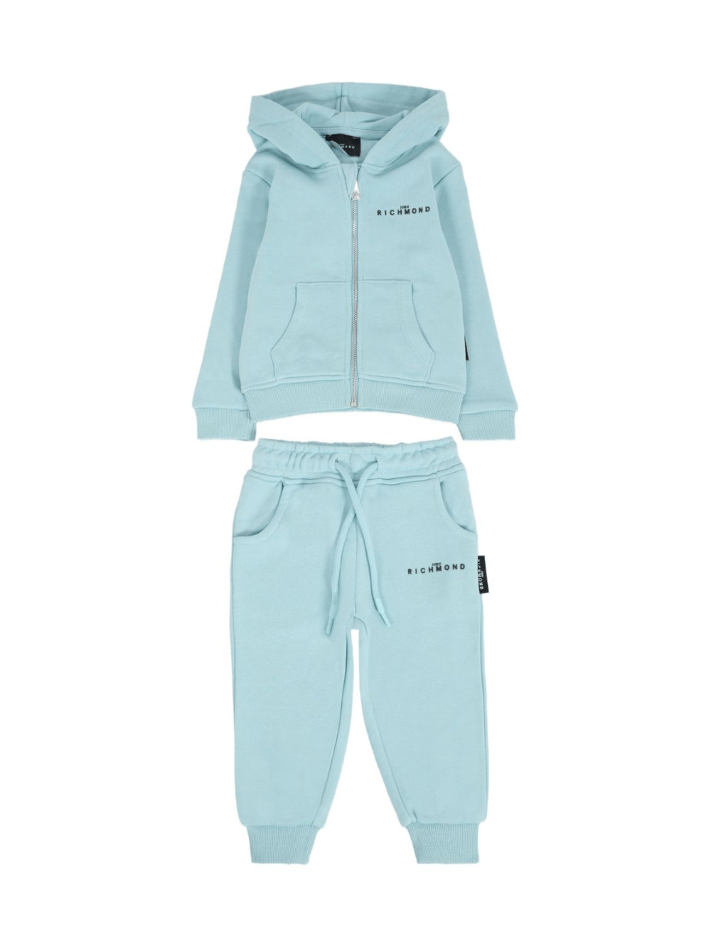 Tuta sportiva per neonato John Richmond Junior azzurro con logo - Rubino Kids