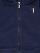 Tuta sportiva per neonato TRUSSARDI JUNIOR blu con cappuccio e zip - Rubino Kids