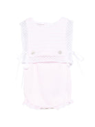 Tutina Alaia per neonata Paz Rodriguez rosa con bordo in pizzo - Rubino Kids