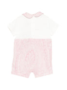 Tutina e bavaglino per neonata ETRO KIDS bianchi con stampa paisley (2 pezzi) - Rubino Kids