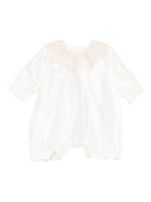 Tutina Gemma per neonata Jesurum Baby bianca con colletto in pizzo - Rubino Kids