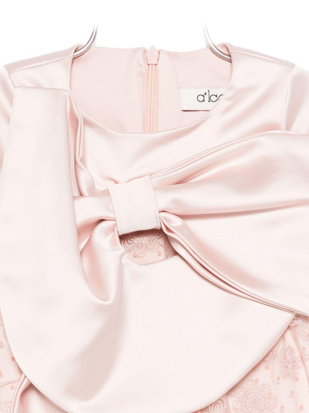 Tutina per neonata A'lapage rosa con dettaglio fiocco - Rubino Kids