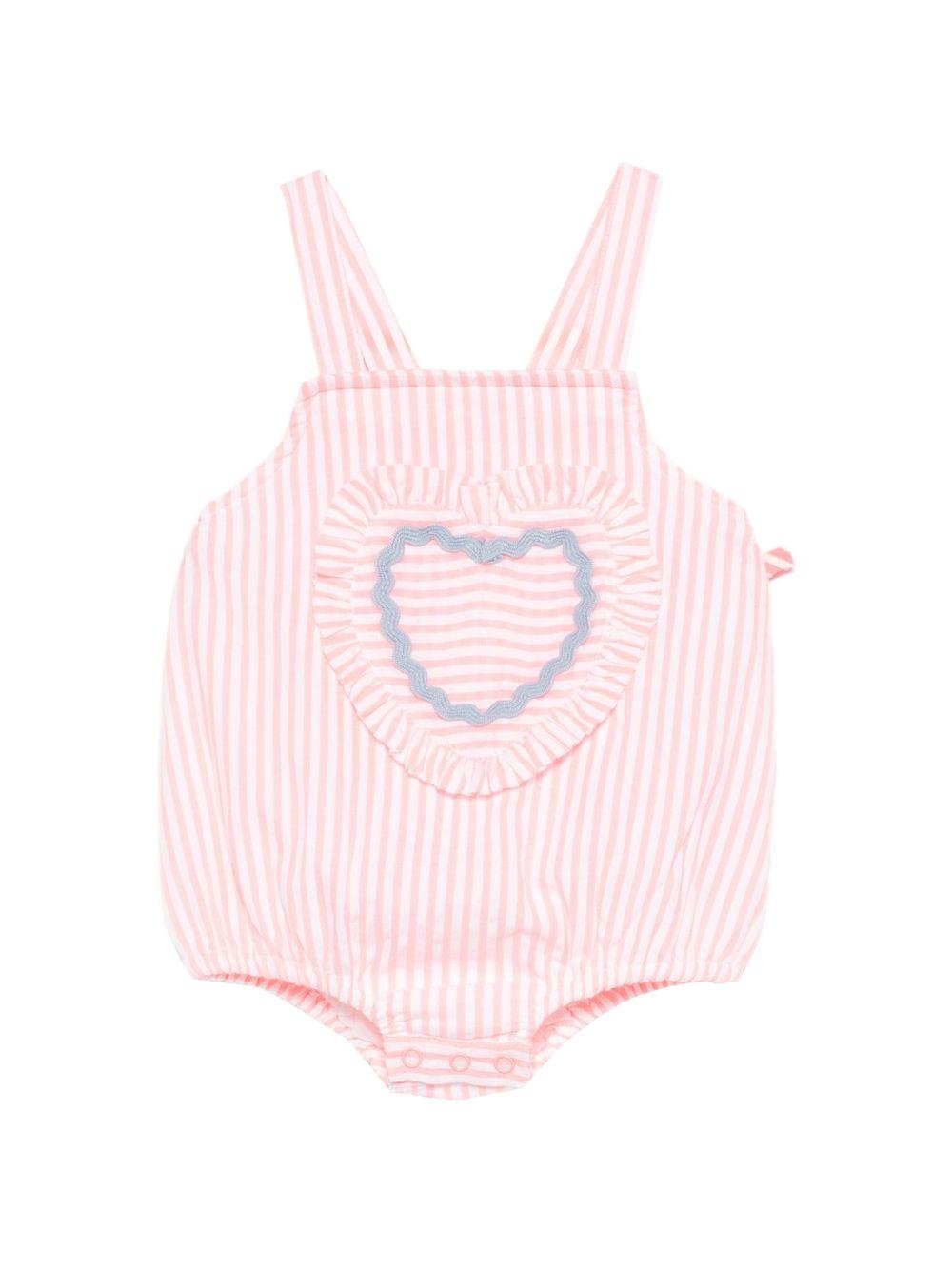 Tutina per neonata Billieblush rosa con design a righe - Rubino Kids