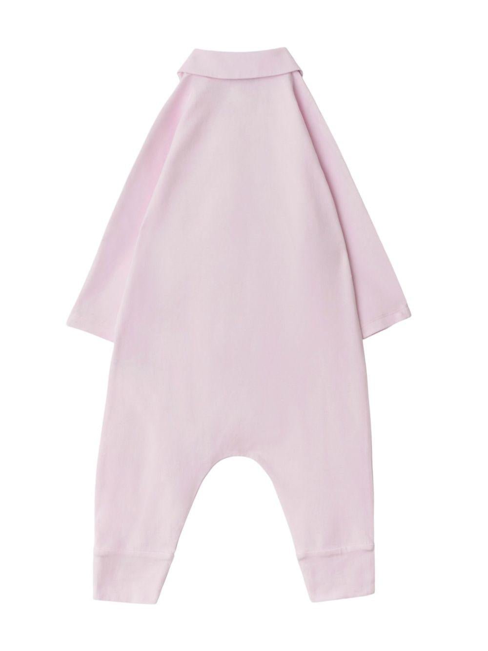 Tutina per neonata Burberry Kids Lilla a quadri con accessori - Rubino Kids