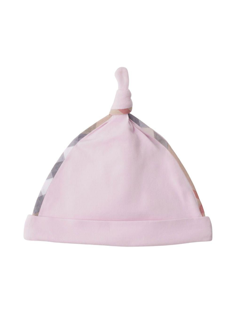 Tutina per neonata Burberry Kids Lilla a quadri con accessori - Rubino Kids