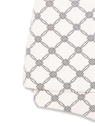 Tutina per neonata Elisabetta Franchi La Mia Bambina beige con stampa monogramma - Rubino Kids