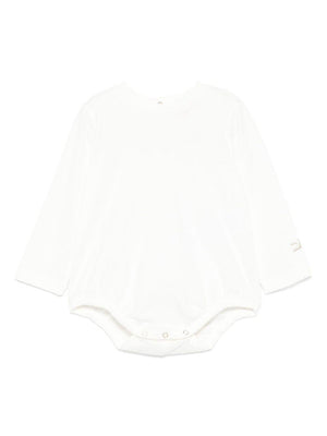 Elisabetta Franchi La Mia Bambina white baby romper with snap closure