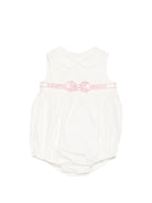 Tutina per neonata Elisabetta Franchi La mia Bambina bianca con colletto Peter Pan - Rubino Kids