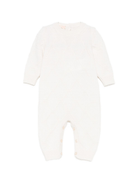 Tutina per neonata Elisabetta Franchi La Mia Bambina bianca con maglia a rombi - Rubino Kids