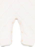 Tutina per neonata Elisabetta Franchi La Mia Bambina bianca con maglia a rombi - Rubino Kids