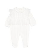 Tutina per neonata Elisabetta Franchi La Mia Bambina bianca con ruches - Rubino Kids