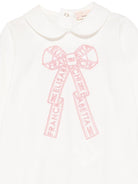 Tutina per neonata Elisabetta Franchi La Mia Bambina con dettaglio fiocco - Rubino Kids