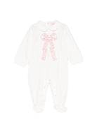 Tutina per neonata Elisabetta Franchi La Mia Bambina con dettaglio fiocco - Rubino Kids