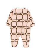 Tutina per neonata elisabetta Franchi La Mia Bambina rosa con motivo geometrico - Rubino Kids