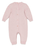 Tutina per neonata Elisabetta Franchi La Mia Bambina viola con maglia a rombi - Rubino Kids