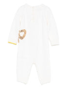 Tutina per neonata Gensami Kids bianca con fiocco e paillettes - Rubino Kids