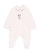 Tutina per neonata Il Gufo rosa con ricamo animali sul davanti - Rubino Kids