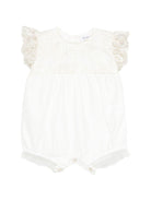 Tutina per neonata Jesurum Baby bianco con dettagli in pizzo - Rubino Kids