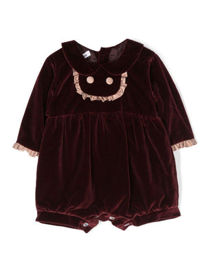 Tutina per neonata JESURUM BABY rosso con ruches