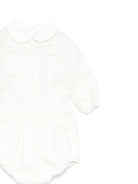 Tutina per neonata La Stupenderia bianca con colletto alla Peter Pan - Rubino Kids