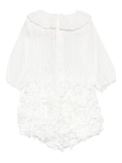 Tutina per neonata La Stupenderia bianca con decorazione a petali - Rubino Kids