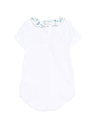 Tutina per neonata Mariella Ferrari bianca con colletto alla Peter Pan - Rubino Kids