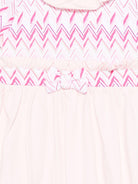 Tutina per neonata Missoni Kids rosa chiaro con motivo a zig zag - Rubino Kids