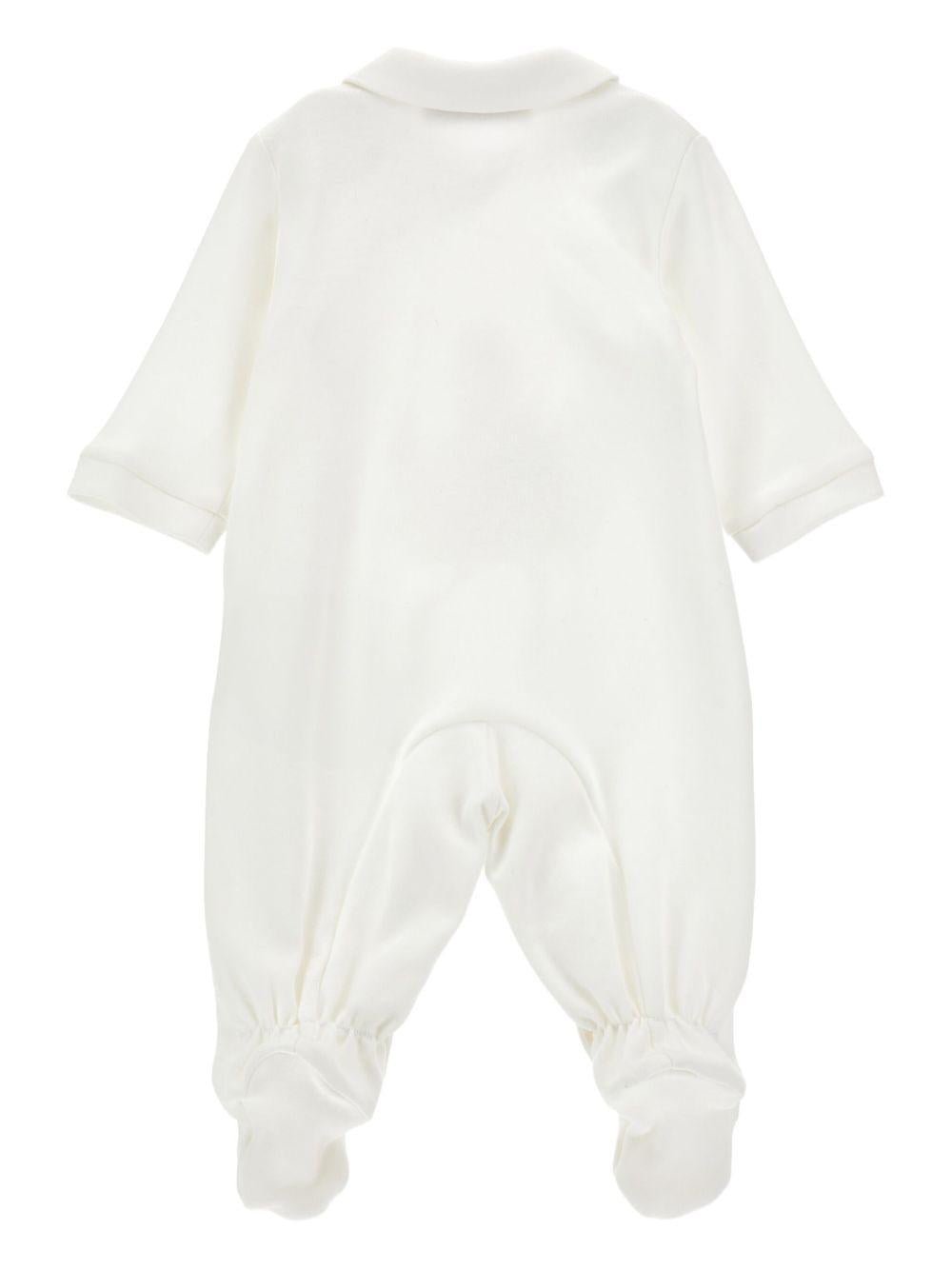 Tutina per neonata Monnalisa bianca con stampa grafica - Rubino Kids