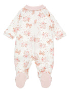 Tutina per neonata Monnalisa bianco a fiori - Rubino Kids