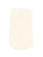 Tutina per neonata Paz Rodriguez gialla con dettaglio fiocco - Rubino Kids