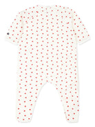 Tutina per neonata Petit Bateau bianca con stampa a cuori - Rubino Kids